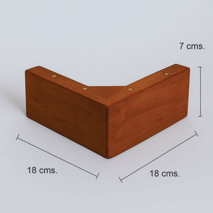 Pata madera B007, 7 Alt., 18 Larg., 18 Anc.-PATA MADERA-EF B007 H70 O-La Tapicería