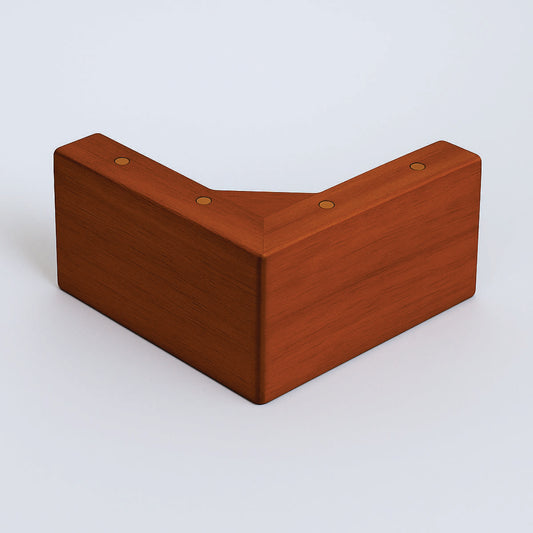 Pata madera B007, 9 Alt., 18 Larg., 18 Anc.-PATA MADERA-EF B007 H90 O-La Tapicería