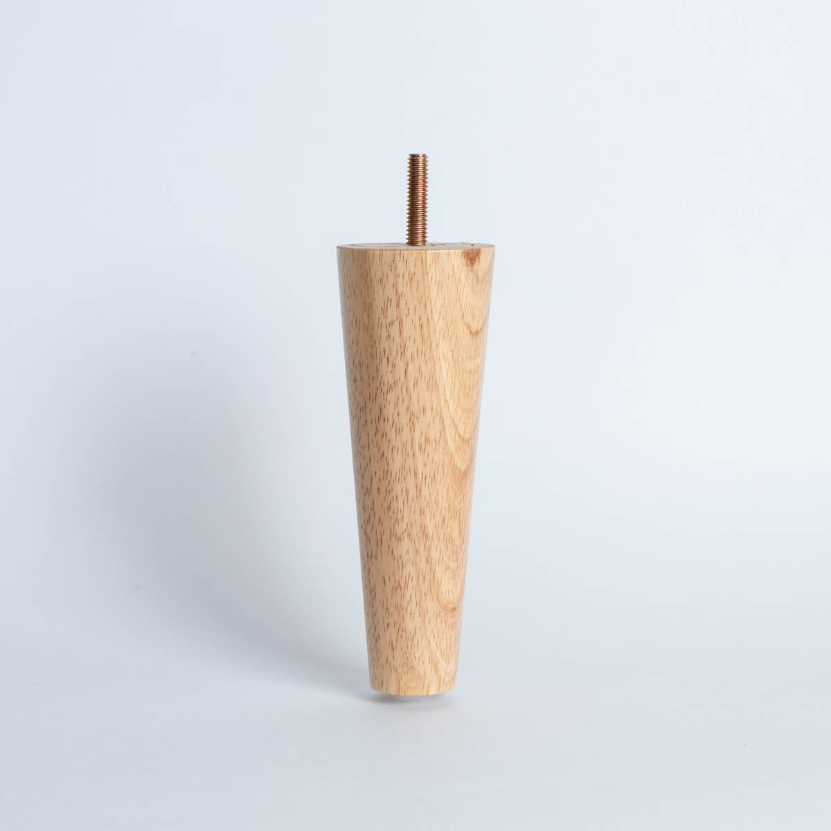 Pata madera TL1015, 15 Alt., 5,5 Diam may, 3 Diam men.-PATA MADERA-EF TL1015 D55-La Tapicería