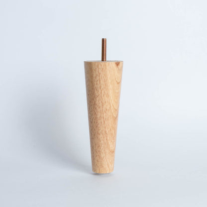Pata madera TL1015, 15 Alt., 5,5 Diam may, 3 Diam men.-PATA MADERA-EF TL1015 D55-La Tapicería