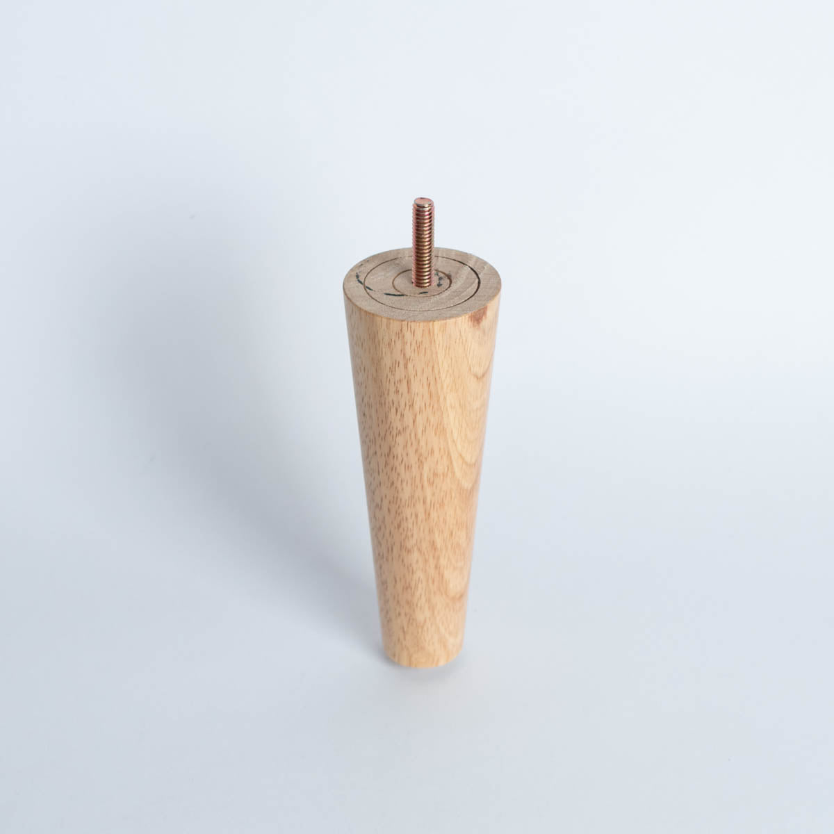 Pata madera TL1015, 15 Alt., 5,5 Diam may, 3 Diam men.-PATA MADERA-EF TL1015 D55-La Tapicería