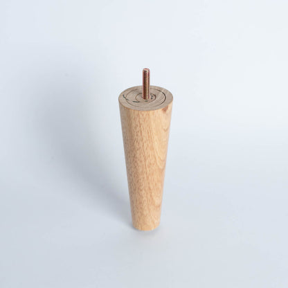 Pata madera TL1015, 15 Alt., 5,5 Diam may, 3 Diam men.-PATA MADERA-EF TL1015 D55-La Tapicería