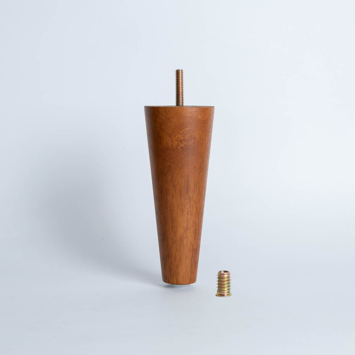 Pata madera TL1015, 15 Alt., 6 Diam may, 3 Diam men.-PATA MADERA-EF TL1015 D60 O-La Tapicería