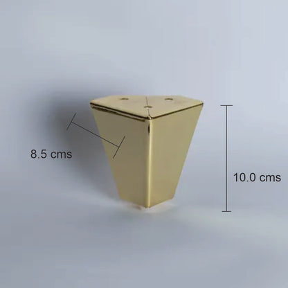 Pata metal H 100 A 85 L 85 mm Dorado-PATA METALICA-MQ MS-077 G-La Tapicería