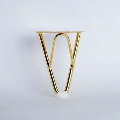 Pata metal H 150 mm Dorado-PATA METALICA-MQ C-046 G-La Tapicería