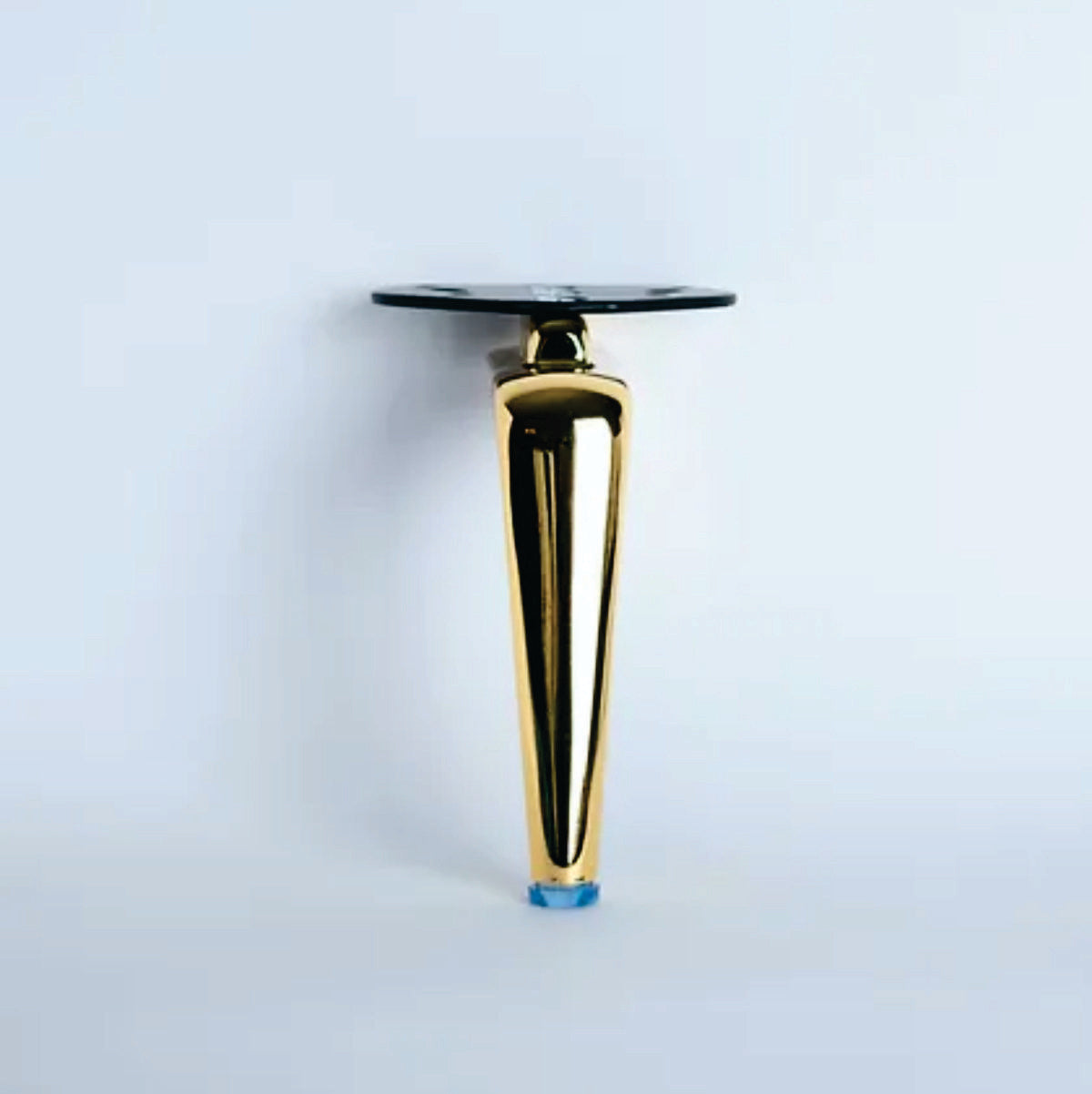 Pata metálica B-049, 18 Alto-PATA METALICA-MQ B-049 G-La Tapicería