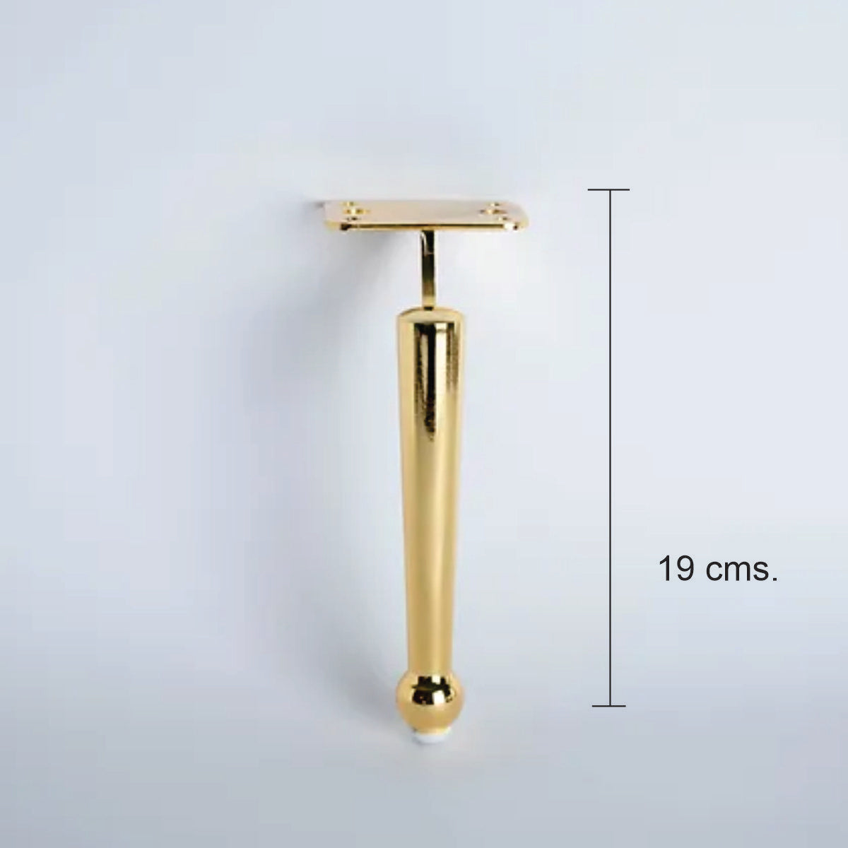 Pata metálica D-048, 19 Alto-PATA METALICA-MQ D-048 G-La Tapicería