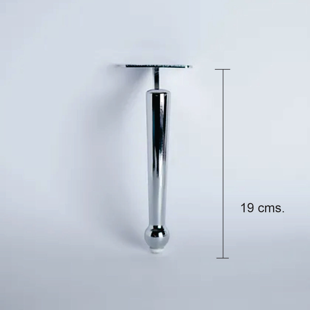 Pata metálica D-048, 19 Alto-PATA METALICA-MQ D-048-La Tapicería