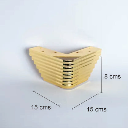 Pata metálica K-024, 8 Alt , 15 Larg , 15 Anch-PATA METALICA-MQ K-024 G 8-La Tapicería