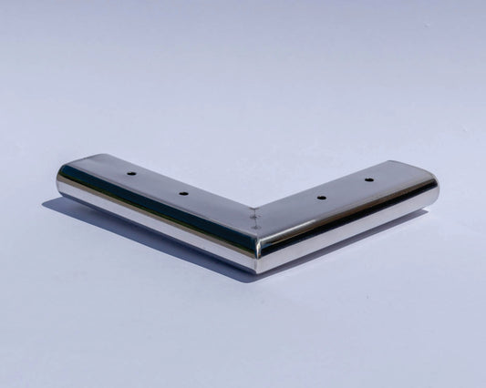 Pata metálica MS-030, 2,5 Alt , 18 Larg , 18 Anch-PATA METALICA-MQ MS-030-La Tapicería