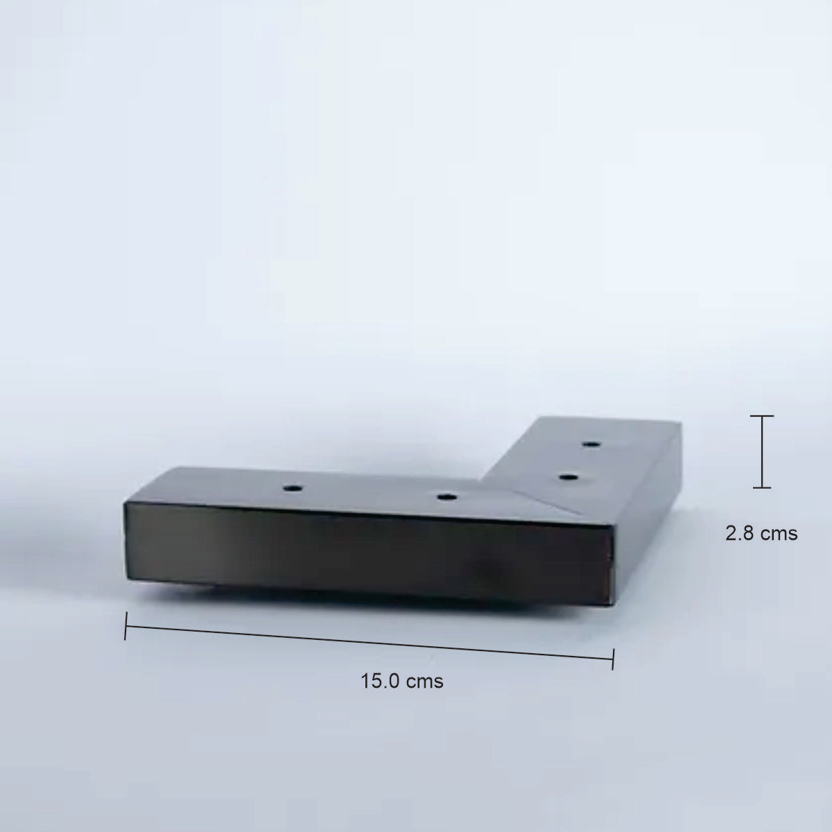 Pata metálica MZ-049, 2,8 Alt , 15 Larg , 15 Anch-PATA METALICA-MQ MZ-049 F 28-La Tapicería
