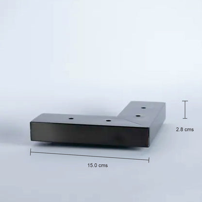 Pata metálica MZ-049, 2,8 Alt , 15 Larg , 15 Anch-PATA METALICA-MQ MZ-049 F 28-La Tapicería