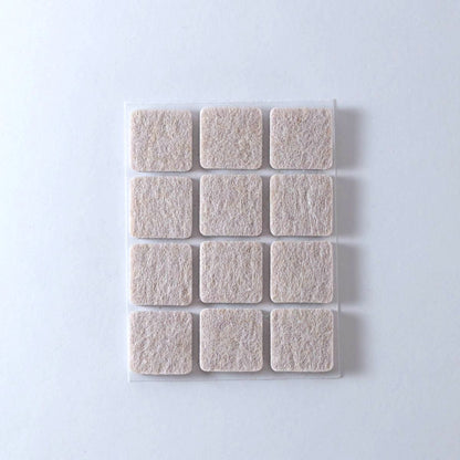 Tapilla Fieltro, 20 X 20 X 5 mm Beige. 12 X hoja, 20 unds.-WZ 20216-La Tapicería