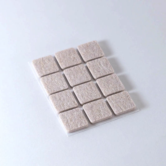 Tapilla Fieltro, 20 X 20 X 5 mm Beige. 12 X hoja, 20 unds.-WZ 20216-La Tapicería