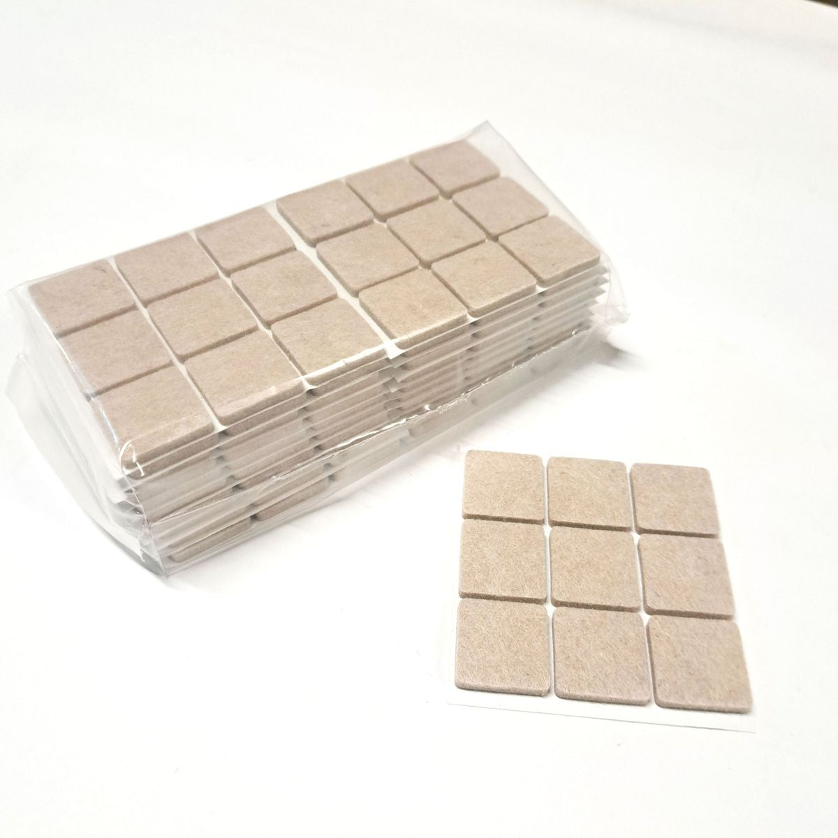 Tapilla Fieltro, 25 X 25 X 5 mm Beige. 9 X hoja, 20 unds.-WZ 20217-La Tapicería