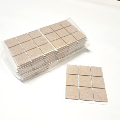 Tapilla Fieltro, 25 X 25 X 5 mm Beige. 9 X hoja, 20 unds.-WZ 20217-La Tapicería