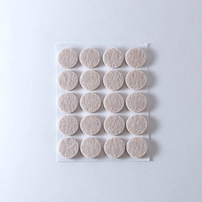 Tapilla Fieltro, Ø 17 X 5 mm Beige. 20 X hoja, 20 unds.-WZ 20210-La Tapicería