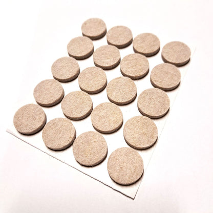 Tapilla Fieltro, Ø 17 X 5 mm Beige. 20 X hoja, 20 unds.-WZ 20210-La Tapicería