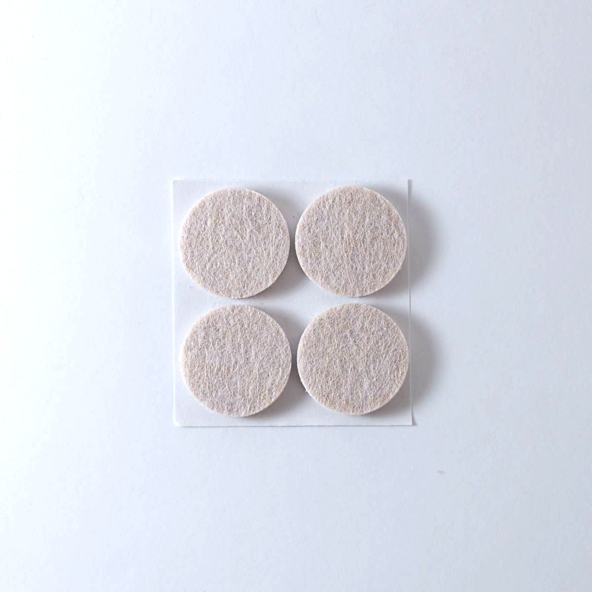 Tapilla Fieltro, Ø 30 X 5 mm Beige. 4 X hoja, 20 unds.-WZ 20213-La Tapicería
