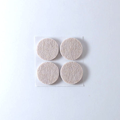 Tapilla Fieltro, Ø 30 X 5 mm Beige. 4 X hoja, 20 unds.-WZ 20213-La Tapicería