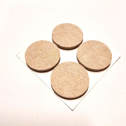 Tapilla Fieltro, Ø 30 X 5 mm Beige. 4 X hoja, 20 unds.-WZ 20213-La Tapicería