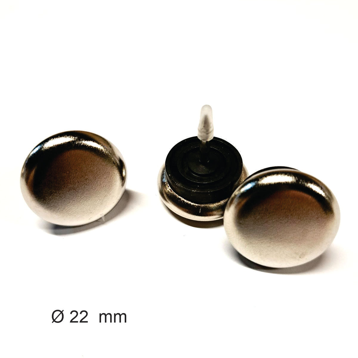 Tapilla metalica 60161 Ø 22 mm, 50 unds.-WZ 60161-La Tapicería